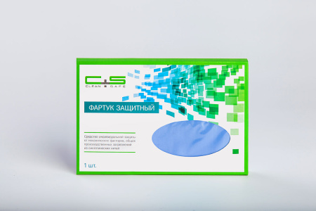 Фартук защитный Clean+Safe, бирюзовый